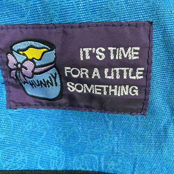 Winnie the Pooh Kids Backpack Vintage embroidered Disney Blue - Picture 4 of 9